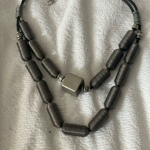 Handmade one of a kinda . Statement double choker